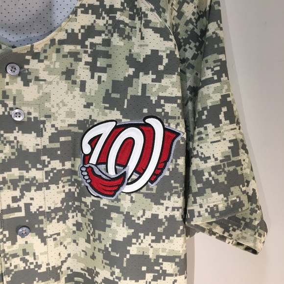 NEW Washington Nationals Digital Camo Jersey - Picture 2 of 8